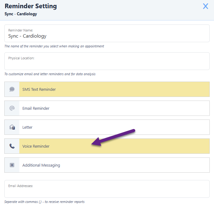Voice Reminders