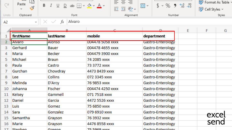 Waiting list in a spreadsheet